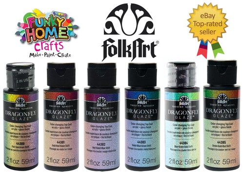 Folkart dragonfly glaze colour - glaze,