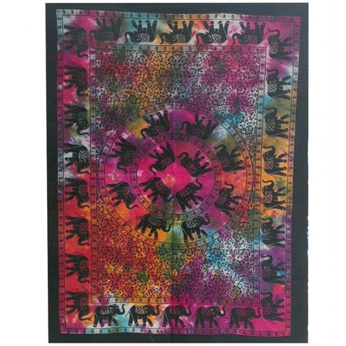Elephant mandala cotton wall - elephant,