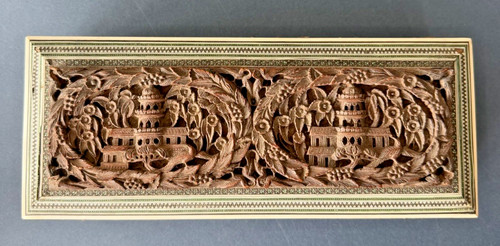 Vintage sandalwood carved