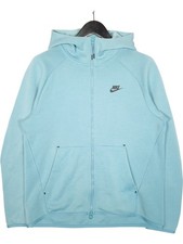 Nike Sportswear Tech Fleece Hoodie Size Medium Men's Blue Full Zip Hooded Jacket