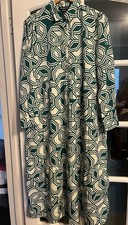 Green geometric maxi party dress Wednesday’s Girl Size M (10-12) New with tags