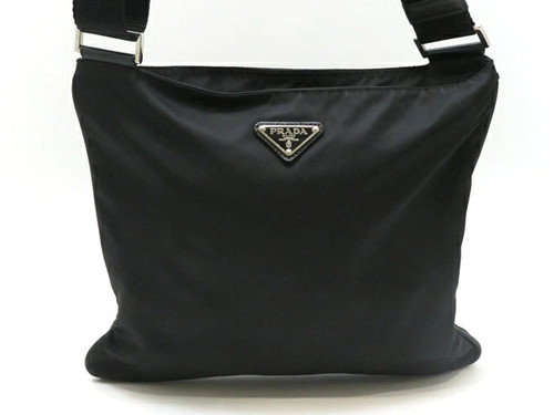 Prada shoulder bag black nylon - shoulder,
