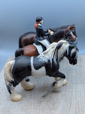 Schleich Horses Bundle X3 Plus Rider Made In Germany Model Toy Horse