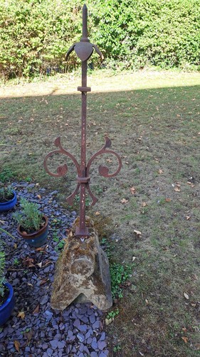 Antique 19thc forged iron roof - 19thc,