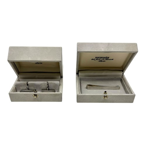Hermes cufflinks tie pin - cufflinks,