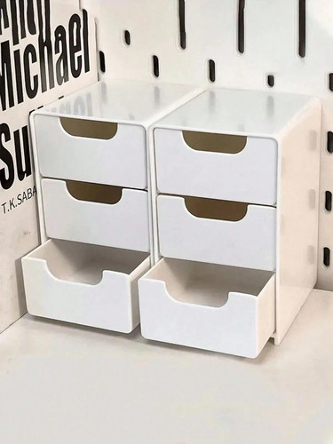Tier plastic storage drawers - 3,
