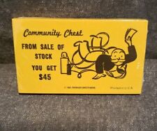 1991 Franklin Mint Monopoly Collectors Edition Community Chest Cards Sealed