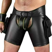 Genuine Leather Chaps Shorts