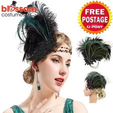 K818 Peacock Gatsby Headpiece