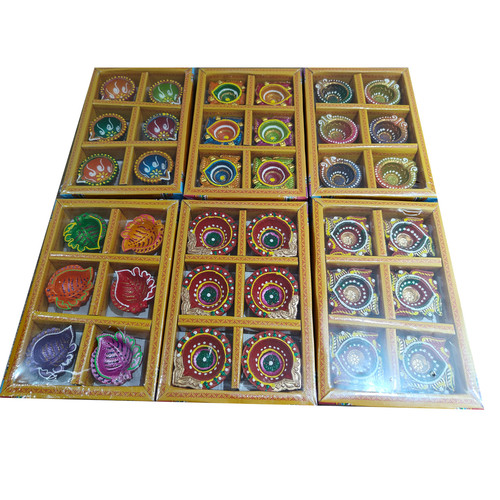 Decorative diwali diya clay - decorative,