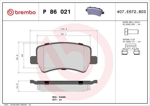 Brake pad set disc - set,,
