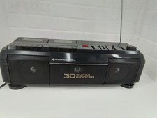 Hitachi 3D Stereo Portable Radio Cassette Recorder 3D Super Woofer TRK-3D3OE...