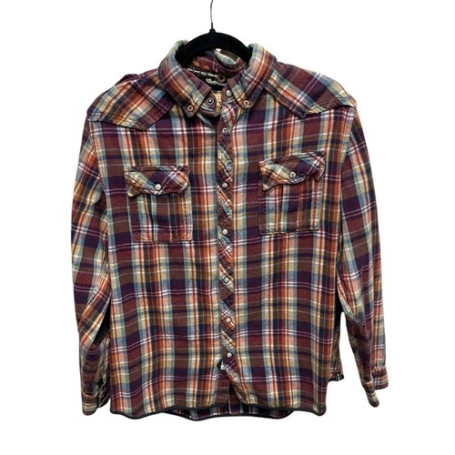 Tfg plaid flannel pearl snap - flannel,