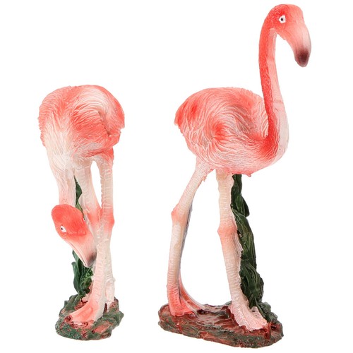 2pcs creative flamingo statue - creative,