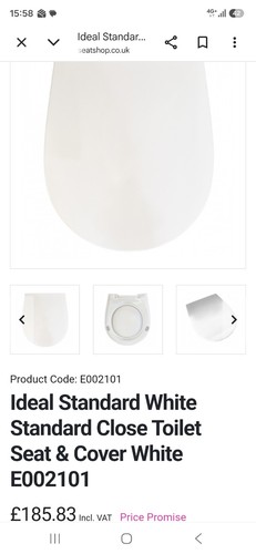 Ideal standard e002101 toilet - standard,