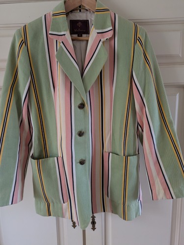 Mulberry striped blazer - striped,