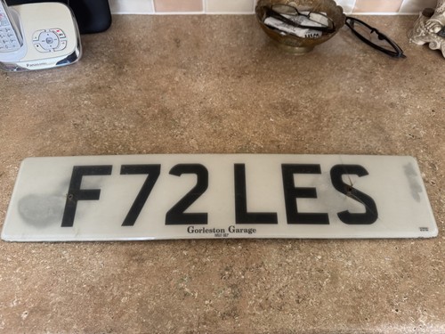 Private number plate f72 - number,