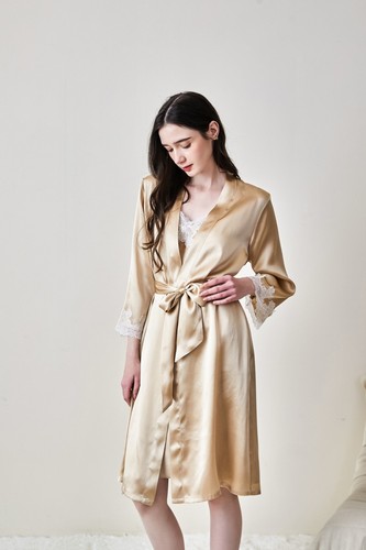 Pure mulberry silk nightgown - mulberry,
