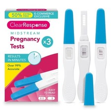 3Pack Midstream Pregnancy Tests Sticks HCG Early Detection Kit 99%++ Accuracy 
