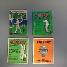 4 x Vintage Cricket Handbooks, 1930's, 1940's.(Daily Worker, Evening Chronicle)
