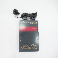 CITIZEN TR-100 Card Radio New Old Stock 2 Band Vintage Showa Retro Japan JP