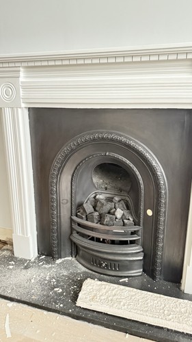 Fireplace with gas