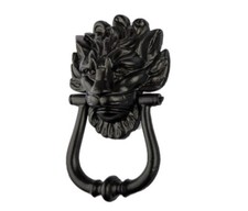 Lion Head Black Door Knocker