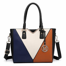 Large Women Color Block Tote