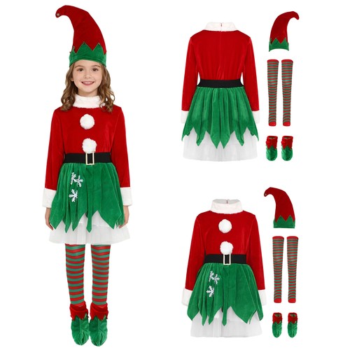 Kids girls christmas elf - kids,