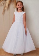 Girls White Communion Dress