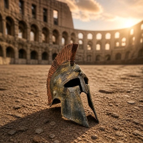 Greek helmet ornament