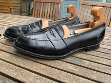 Alden Full Strap 681 Penny Loafers Black Calf US 10.5 UK 9.5 A/C Tom Austin NYC