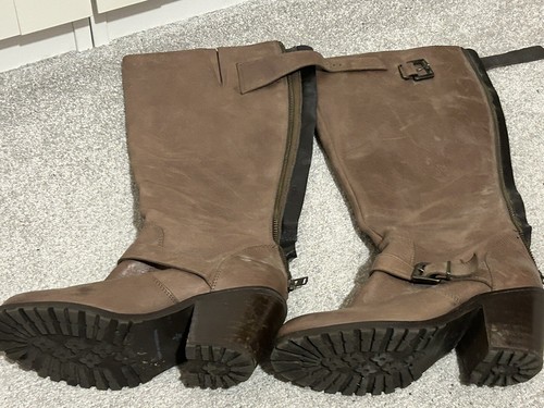 Ladies brown tan boots - ladies, brown/tan