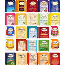 Twinings Herbal and Decaf Tea Bags Gift Sampler - 50 Count, 25 Flavors Hookah Fl