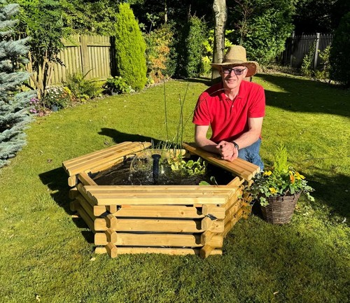 Norlog gallon raised wooden - raised,