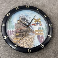Wall Clock 1996 Train Hourly