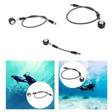Scuba Diving Pressure Gauge Multiuse with High Pressure Hose Water Sports