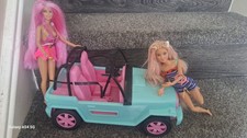 Barbie 4x4 Jeep Car + 2 Dolls