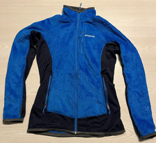 Patagonia R2 Fleece Jacket Women Small Blue Black Polartec Thermal Pro Full Zip