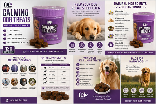 Tdl calming dog treats natural - tdl,