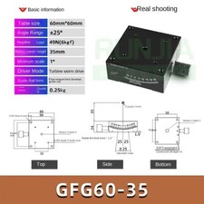 X-axis Angle Tilt Slide Table