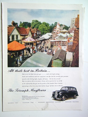 Triumph mayflower car print - mayflower,