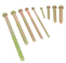 Thunder Bolts Hex Head Steel Self Tapping Multi Fix Concrete Anchor Screw Fixing
