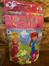 Fairy Princess Puzzle Bag, Childrens 48 Piece Jigsaw In a Handy Carry Pouch