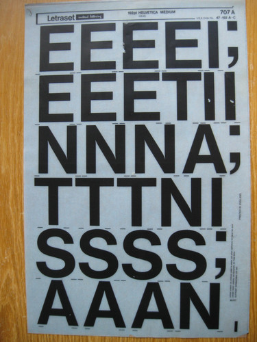 Letraset upp num - 1,