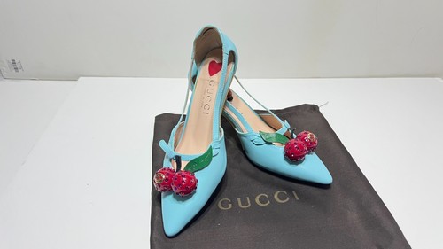 Gucci aqua blue - 36, leather