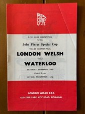 9 MAR 1985 LONDON WELSH v