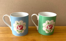 2 CATH KIDSTON Small FLORAL MUGS PROVENCE ROSE