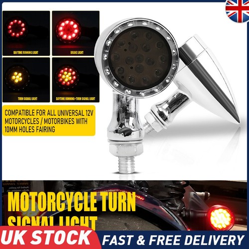 Motorcycle chrome amber red - motorcycle,