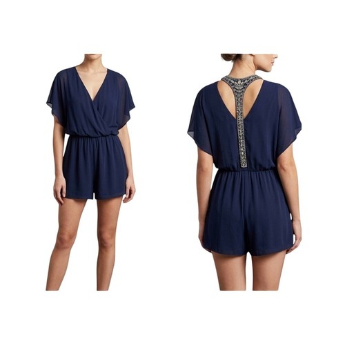 Sequin hearts navy blue - hearts,